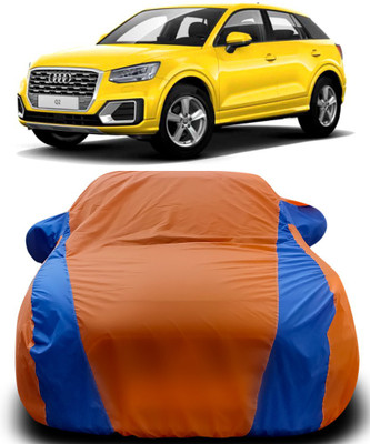 ProRox Car Cover For Audi Q2 (With Mirror Pockets)(Orange, Blue)
