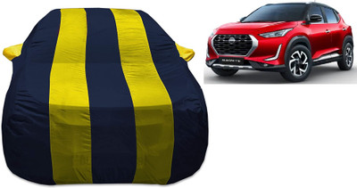 Auto Hub Car Cover For Nissan Magnite (With Mirror Pockets)(Blue, Yellow)