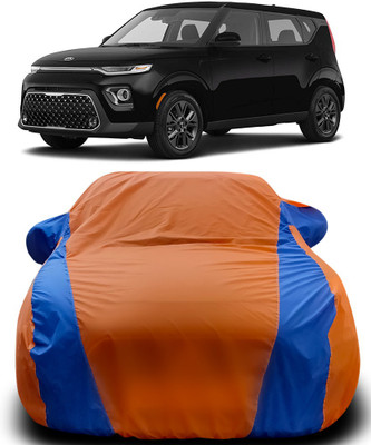 ProRox Car Cover For Kia Soul (With Mirror Pockets)(Orange, Blue)