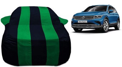 Auto Hub Car Cover For Volkswagen Tiguan (With Mirror Pockets)(Black, Green, For 2021 Models)