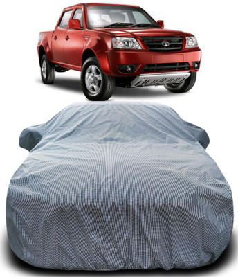 APNEK Car Cover For Tata Xenon (With Mirror Pockets)(Black, White)