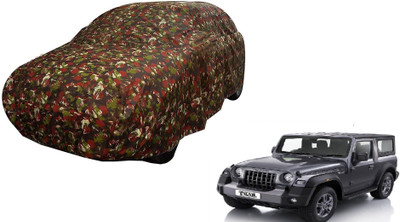 Auto Hub Car Cover For Mahindra Thar (With Mirror Pockets)(Multicolor, For 2020 Models)
