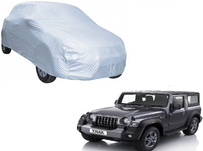 Auto Hub Car Cover For Mahindra Thar (With Mirror Pockets)(Silver, For 2020 Models)