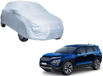 Auto Hub Car Cover For Tata Safari (With Mirror Pockets)(Silver, For 2021 Models)