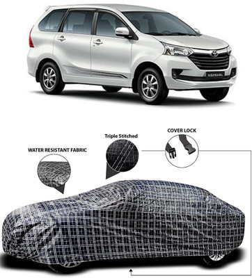 Gavya Car Cover For Toyota Avanza (With Mirror Pockets)(White, Black)