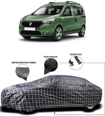 Gavya Car Cover For Renault Dokker (With Mirror Pockets)(White, Black)