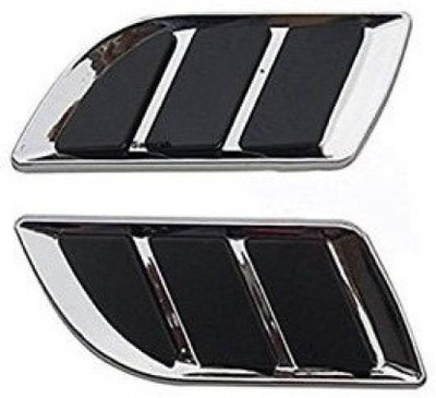 ACCESSOREEZ Sticker & Decal for Car(Silver, Black)