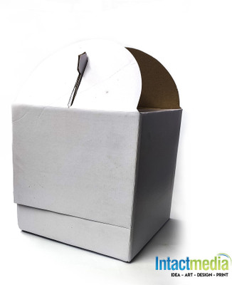 Intact Media Corrugated Cardboard Packaging Box(Pack of 5 White)