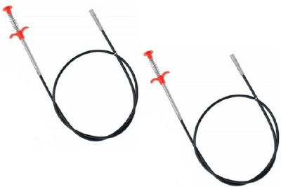 SBTs DF-Pipe Sink Cleaner 2 Pcs Drain Opener tool 65cm Multi-purpose Plunger