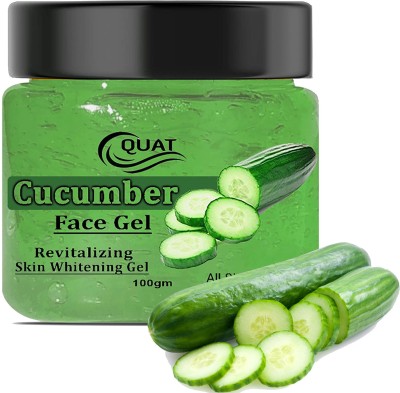 QUAT Cucumber Gel For Skin - 100g - Hydrating and Soothing Formula for Dry Skin and Under Eye Puffiness - Cruelty Free(100 g)