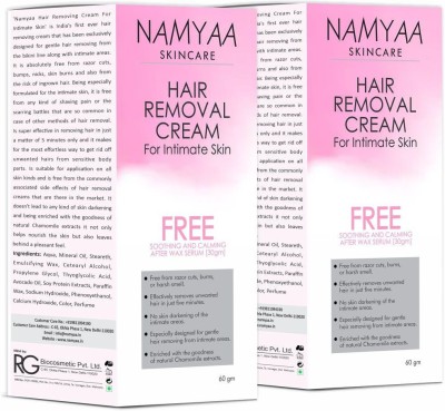 Namyaa Hair Removing Cream for Intimate Skin with After Wax Soothing Serum  Cream - Price in India, Buy Namyaa Hair Removing Cream for Intimate Skin  with After Wax Soothing Serum Cream Online