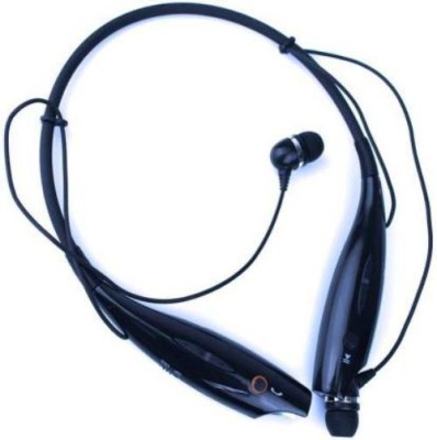 GUGGU TEK_633F_ HBS 730 Neck Band Bluetooth Headset Bluetooth(Black, In the Ear)