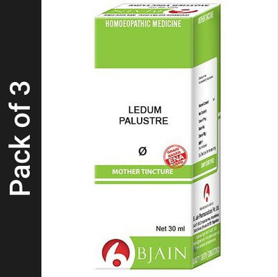 Bjain Ledum Palustre Q Mother Tincture(3 x 30 ml)
