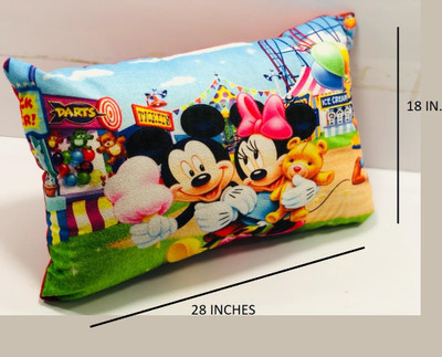 PCT Microfibre Sleeping Pillow Pack of 1 Toons & Characters(Multicolor)
