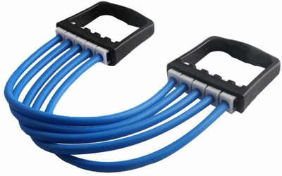 Laurant Gymnastic Rubber Rope, 5 Rubber Rope Setting Chest Developer Resistance Tube(Blue)