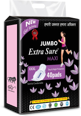 Extra Sure Jumbo Maxi Sanitary Pad(Pack of 50)