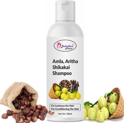 BadaHair AMLA ARITH SHIKAKAI HAIR SHAMPOO 100ML(100 ml)