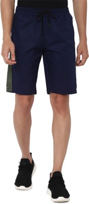 Allen Solly Printed Men Dark Blue Regular Shorts