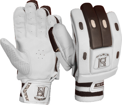 H S Sports Match LITE Batting Gloves(White, Black)