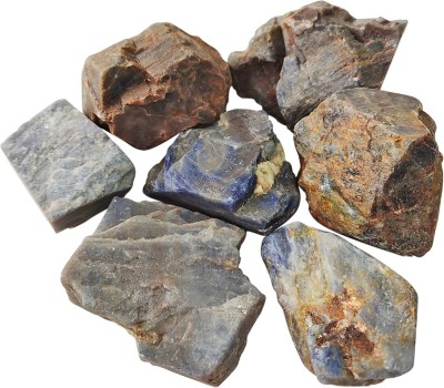 Shubhanjali Natural Blue Sapphire Rough Raw Stone 200 Grams Blue Sapphire Raw Stones for Reiki Healing Crystal Rock Chunk Loose Gemstone Regular Asymmetrical Crystal Stone(Blue 200 g)