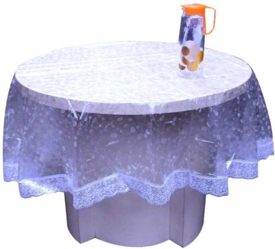 lala hathrasi Self Design 4 Seater Table Cover(Transparent, PVC)