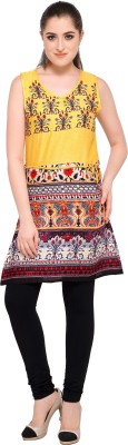 Urban Fashion Bank Casual Sleeveless Printed Women Multicolor Top