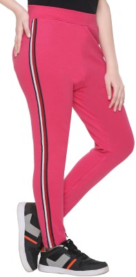 SHAUN Solid Women Pink Track Pants