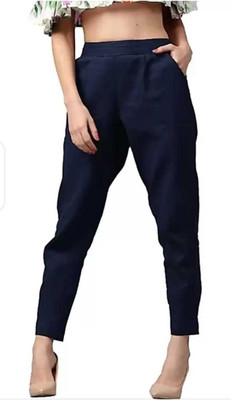 Trishikha Regular Fit Women Dark Blue Trousers