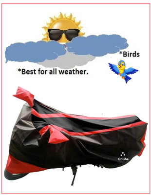 Rapider Two Wheeler Cover for Hero(Passion Pro TR, Red, Black)