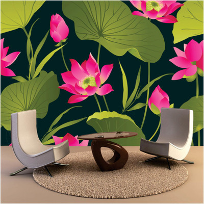 Luxury Floral & Botanical Multicolor Wallpaper(228 cm x 40 cm)