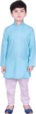 SG Boys Casual Kurta and Pyjama Set(Light Blue Pack of 1)