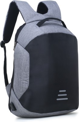 Norway Anti Theft Backpack with USB Charging port 15.6 Inch Laptop- Bagpack Waterproof Casual Unisex Bag for School Collage Office Suitable for men Women 32 L Laptop Backpack(Grey, Black)