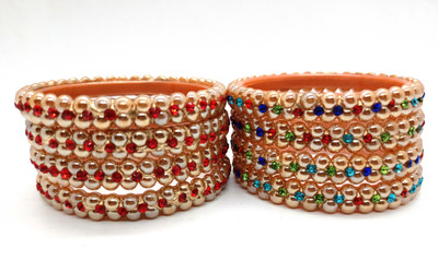 Soniaa Creation Stone Bangle Set(Pack of 8)