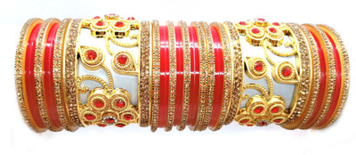 Soniaa Creation Plastic Gold-plated Chudas(Pack of 30)