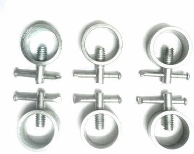 Scorpion Gym Bar Rod Locks Dumbbell Rod Locks (Pack of 6) Weight Lifting Bar Multi-training Bar(Silver)