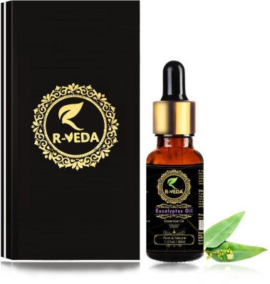 R-VEDA Eucalyptus Essential Oil Pure & Natural Therapeutic Grade 30ML (Pure Aroma fragrance, Diffuser, Cosmetics, Skin Care & Hair care & Home remedies)(30 ml)