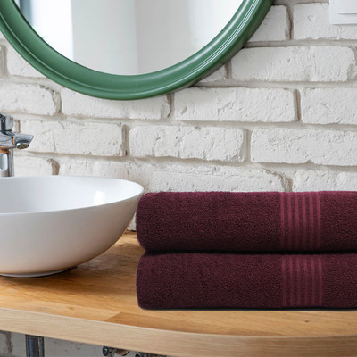 TRIDENT Cotton 380 GSM Bath Towel Set (Pack of 2)