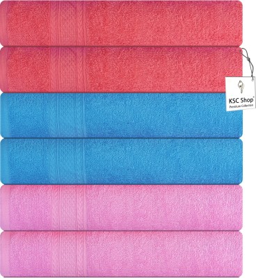 KSC Shop Cotton 500 GSM Hand Towel Set(Pack of 6)