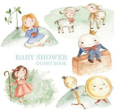 Nursery Rhyme Baby Shower Guest Book(English, Hardcover, Bell Lulu and)