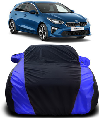 ProRox Car Cover For Kia ceed (With Mirror Pockets)(Black, Blue)