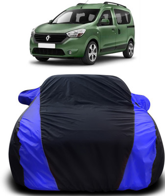 Gavya Car Cover For Renault Dokker (With Mirror Pockets)(Black, Blue)