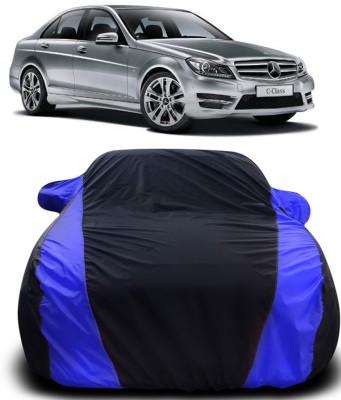 Dvis Car Cover For Mercedes Benz C220 (With Mirror Pockets)(Black, Blue)