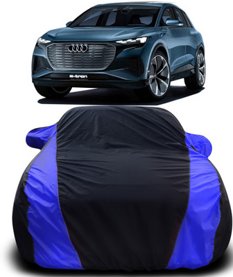 Gavya Car Cover For Audi e-tron Sportback (With Mirror Pockets)(Black, Blue)