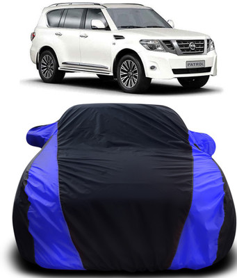 ProRox Car Cover For Nissan Patrol (With Mirror Pockets)(Black, Blue)