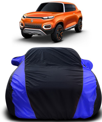 APNEK Car Cover For Maruti Suzuki Future-S (With Mirror Pockets)(Black, Blue)