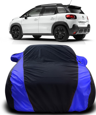 Elegance Car Cover For Citroen C3 Aircross (With Mirror Pockets)(Black, Blue)