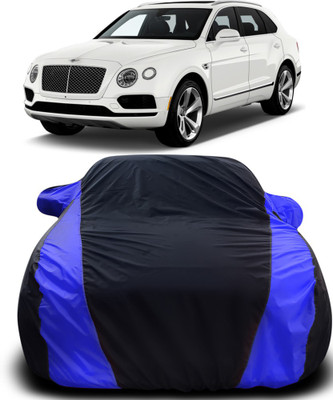 Gavya Car Cover For Bentley Bentayga (With Mirror Pockets)(Black, Blue)