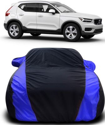 Gavya Car Cover For Volvo XC40 Recharge EV (With Mirror Pockets)(Black, Blue)