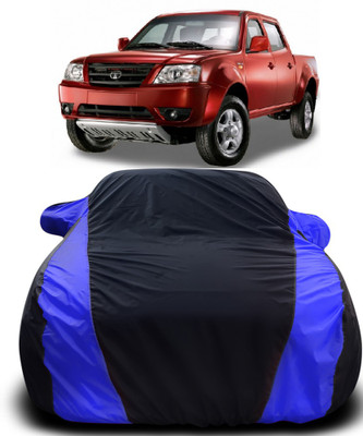 Gavya Car Cover For Tata Xenon XT (With Mirror Pockets)(Black, Blue)