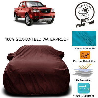 APNEK Car Cover For Tata Xenon (With Mirror Pockets)(Maroon)